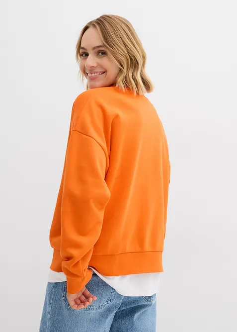 Oversize-Sweatshirt aus Baumwoll-Mix, bonprix