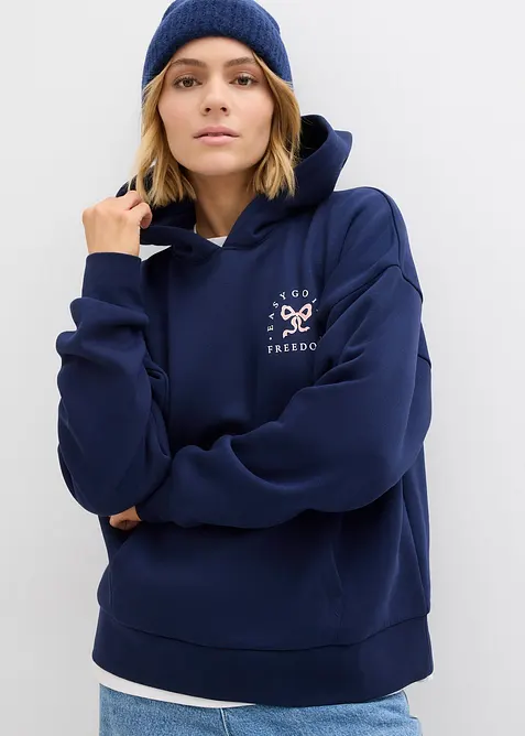 Oversize-Sweatshirt aus Baumwoll-Mix, bonprix