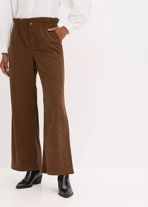 Cordhose mit weitem Bein, bonprix