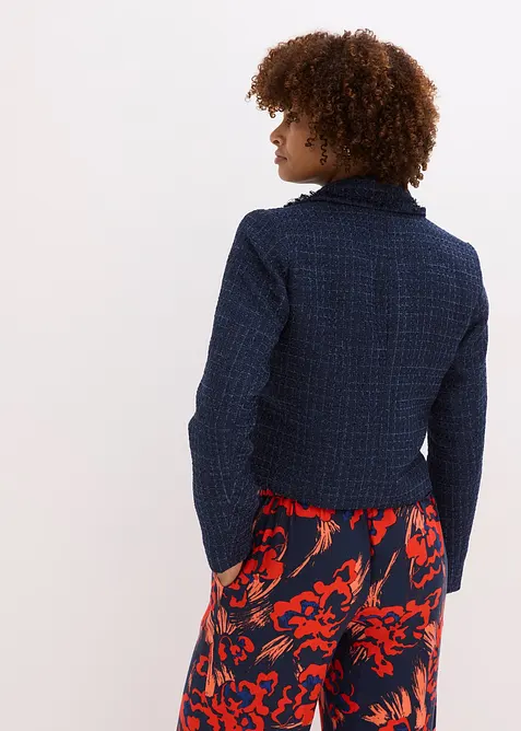 Bouclé-Blazer mit dekorativen Knöpfen, bonprix