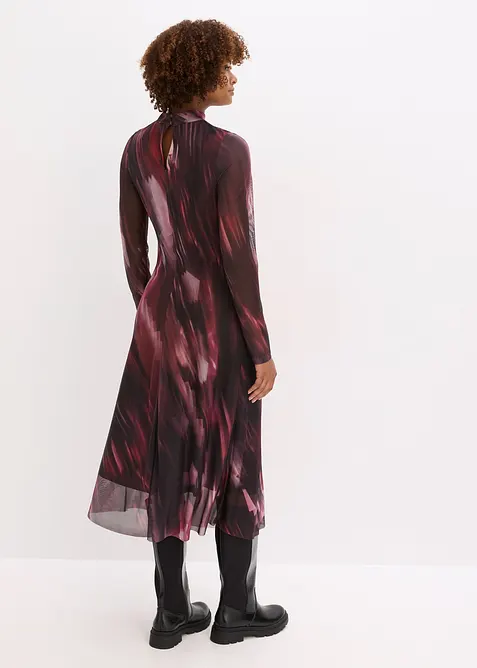 Midikleid aus softem Mesh, bonprix