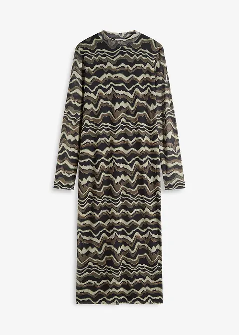 Robe midi en mesh doux, bonprix