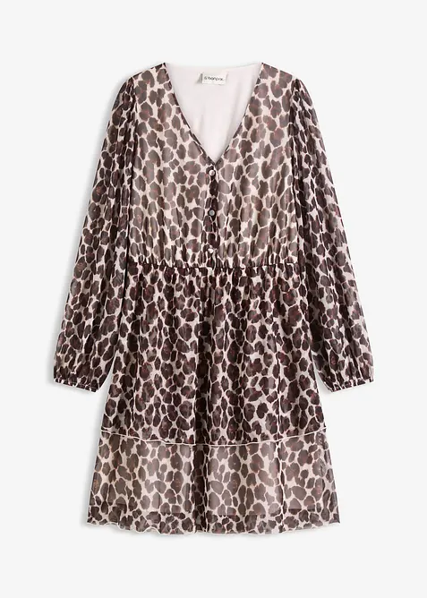 Robe-tunique en mesh doux, bonprix