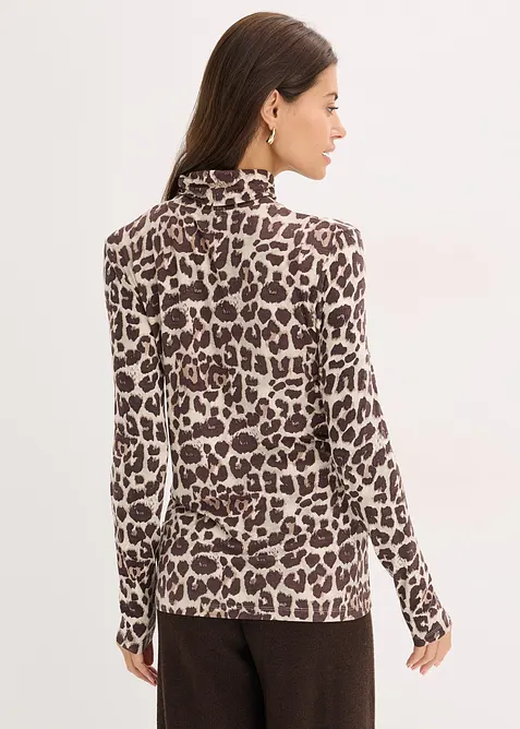 T-shirt manches longues en viscose douce et extensible, bonprix