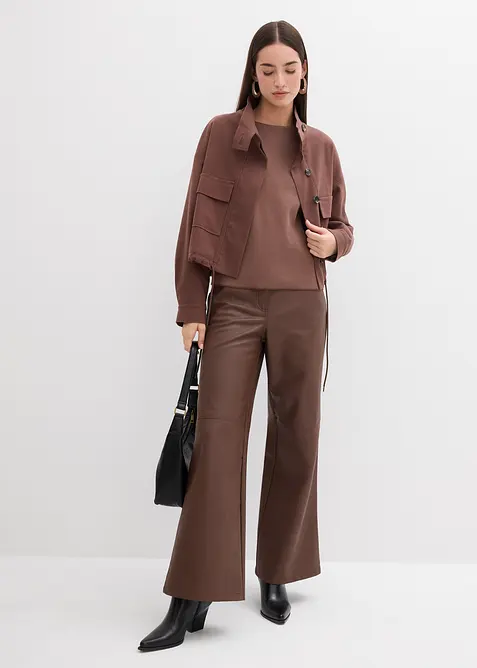 Langarmshirt aus Rippware, bonprix