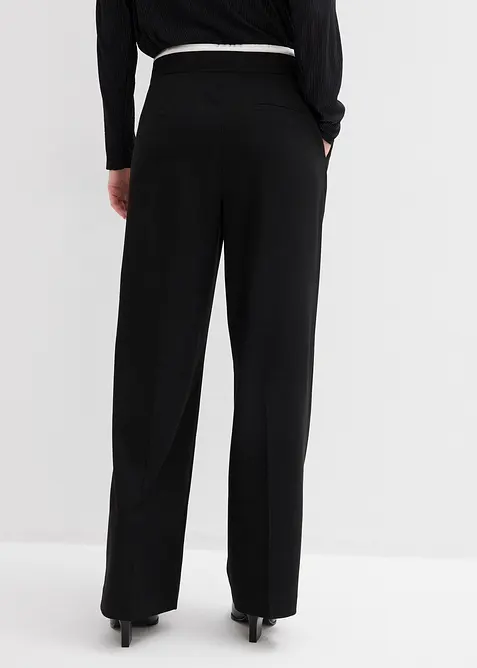 Pantalon large en viscose mélangée, bonprix