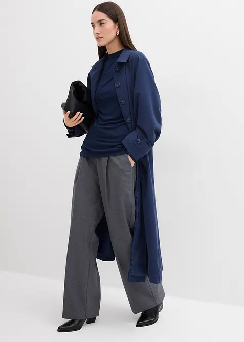 Rippshirt mit Raffung, bonprix