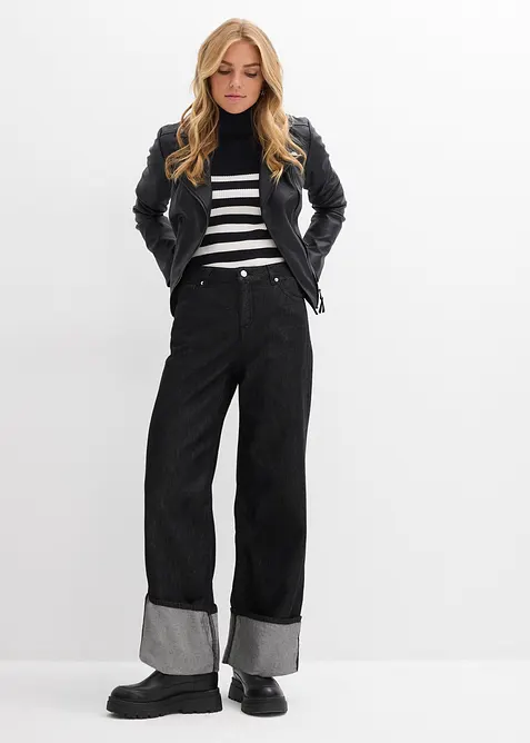 Baggy-Jeans Mid Waist, bonprix