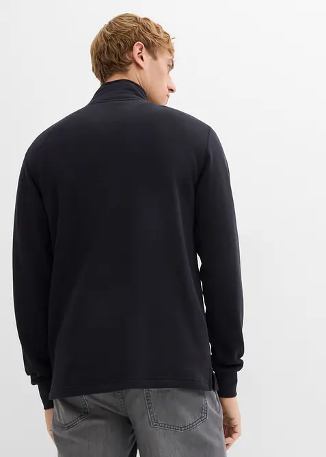 Sweatshirt mit praktischen Taschen und geradem Saum aus reiner Bio-Baumwolle, bonprix