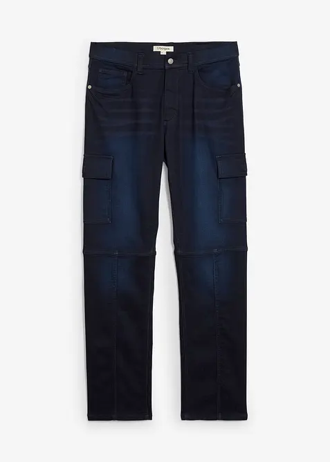 Regular Fit Cargo-Jeans-Jogger mit Komfortbund, Straight, bonprix