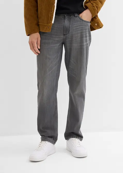 Regular Fit Jeans aus reiner Baumwolle mit Komfortbund, Straight, bonprix