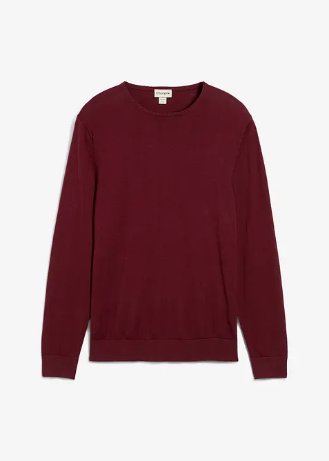 Pull en fine maille avec laine mérinos, bonprix