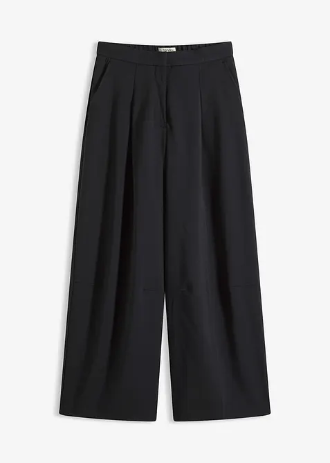 Pantalon barrel en viscose mélangée, bonprix
