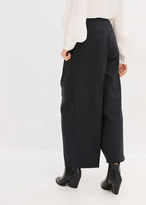 Pantalon barrel en viscose mélangée, bonprix