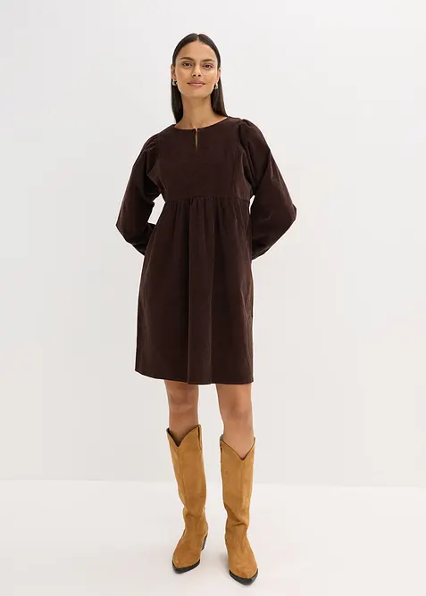 Robe en velours côtelé, bonprix
