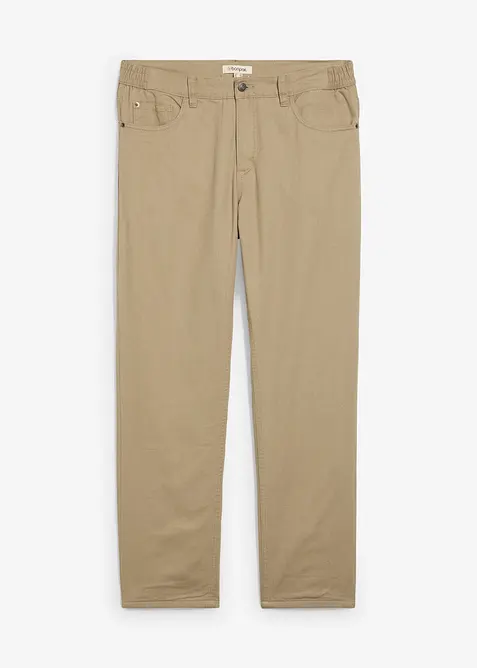 Pantalon thermique, droit et décontracté, taille élastiquée, bonprix