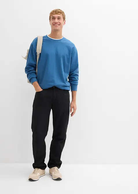 Pantalon thermique, droit et décontracté, taille élastiquée, bonprix