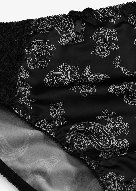 Lot de 2 slips Maxi avec dentelle, bonprix