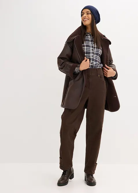 Twillhose mit hohem Bund, bonprix