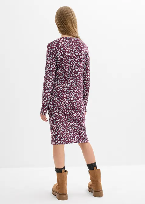 Robe en jersey côtelé 100% coton, bonprix