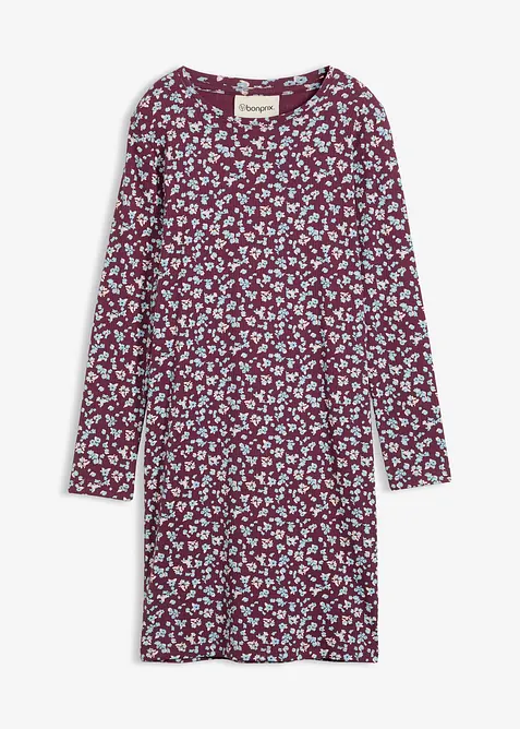 Robe en jersey côtelé 100% coton, bonprix
