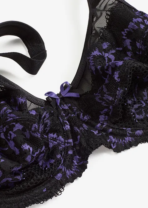 Soutien-gorge minimiseur à bretelles rembourrées et dentelle délicate, bonprix