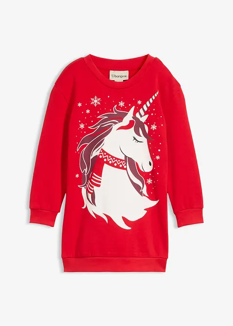 Sweatkleid aus reiner Baumwolle, bonprix