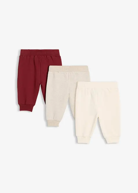 Lot de 3 pantalons en molleton, bonprix