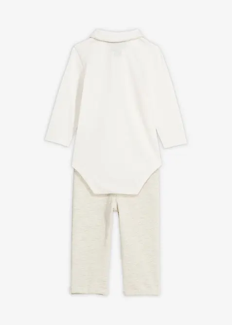 Body et pantalon 100% coton (ens. 2 pces), bonprix
