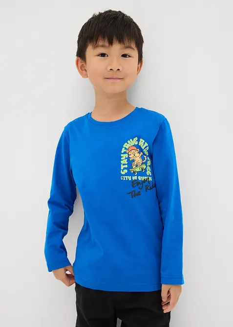 Langarmshirt aus reiner Bio-Baumwolle, bonprix