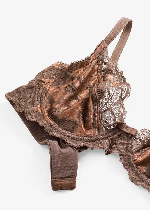 Soutien-gorge à armatures en dentelle bicolore, bonprix