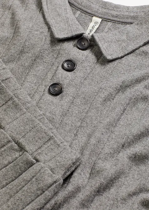 Weit geschnittener Loungewear Hausanzug aus weicher Rippe, bonprix