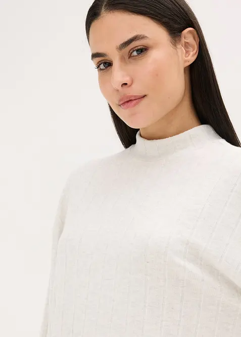 Weit geschnittener Loungewear Hausanzug aus weicher Rippe, bonprix