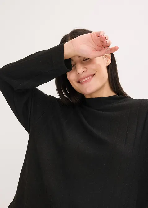 Weit geschnittener Loungewear Hausanzug aus weicher Rippe, bonprix