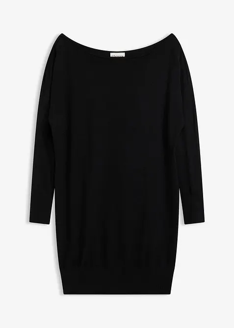 Robe en maille asymétrique, bonprix