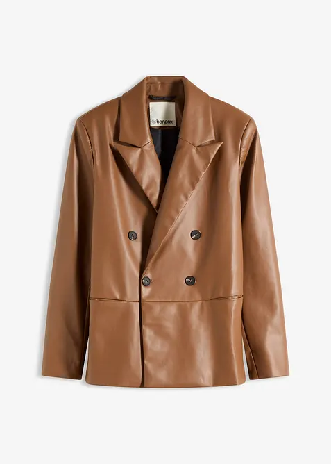 Blazer oversize enduit, bonprix