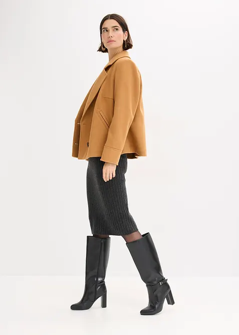 Strickkleid mit Wollanteil, bonprix