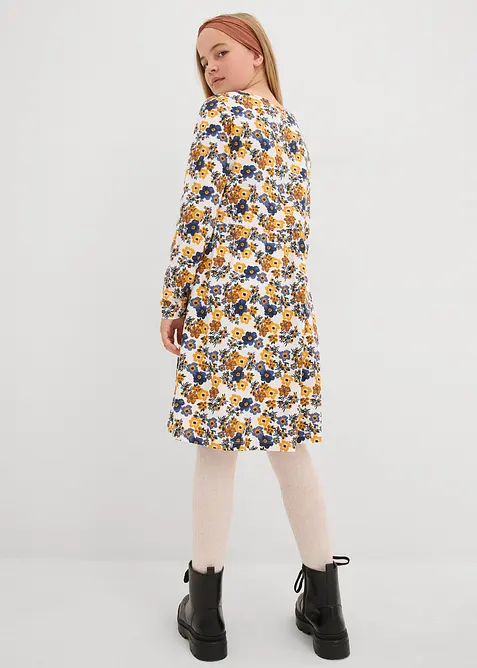 Jerseykleid (2er Pack) aus reiner Bio-Baumwolle, bonprix