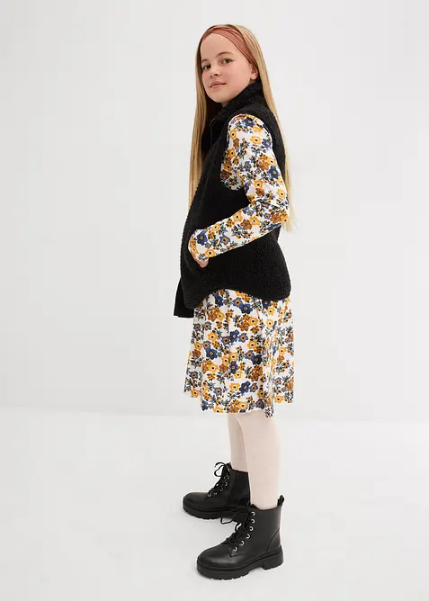 Jerseykleid (2er Pack) aus reiner Bio-Baumwolle, bonprix