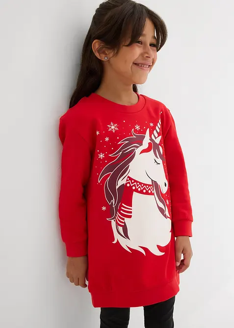 Sweatkleid aus reiner Baumwolle, bonprix