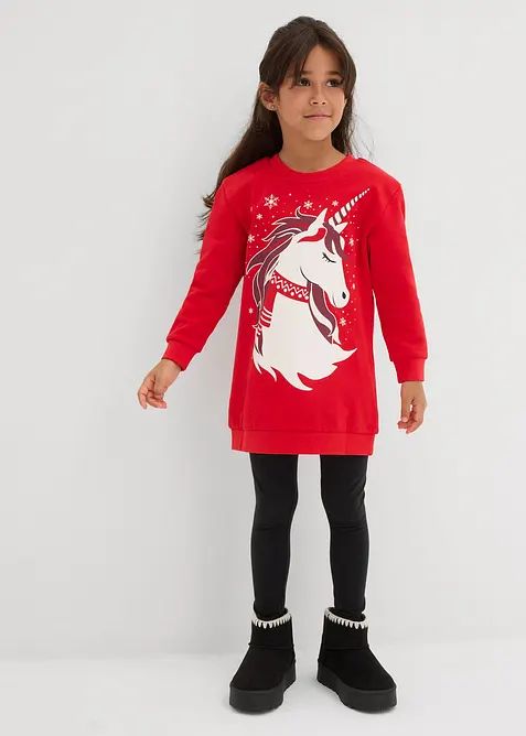 Sweatkleid aus reiner Baumwolle, bonprix