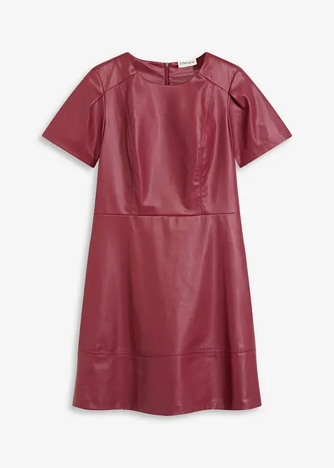 Robe courte enduite, bonprix