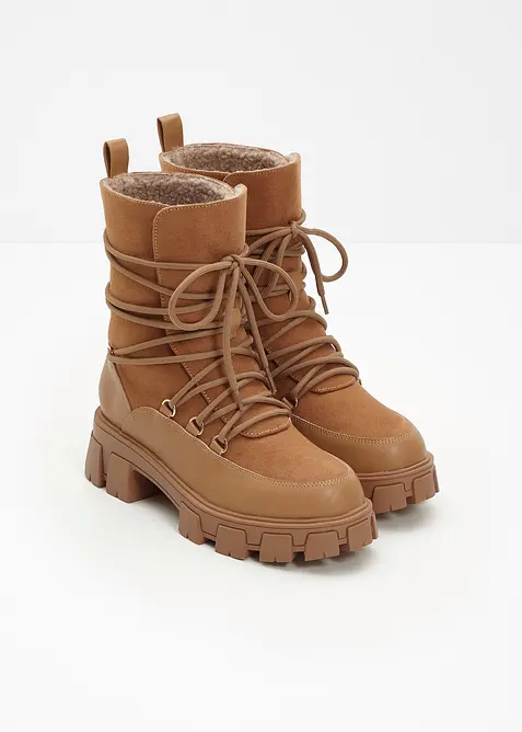 Boots lacées et doublées, bonprix