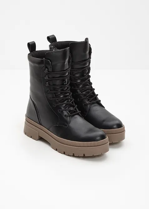 Schnürboots mit Profilsohle, bonprix