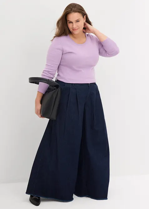 Basic Pullover mit recycelter Baumwolle, bonprix