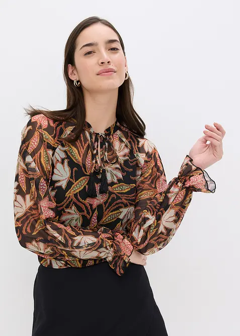 Tunika-Shirt aus softem Mesh, bonprix