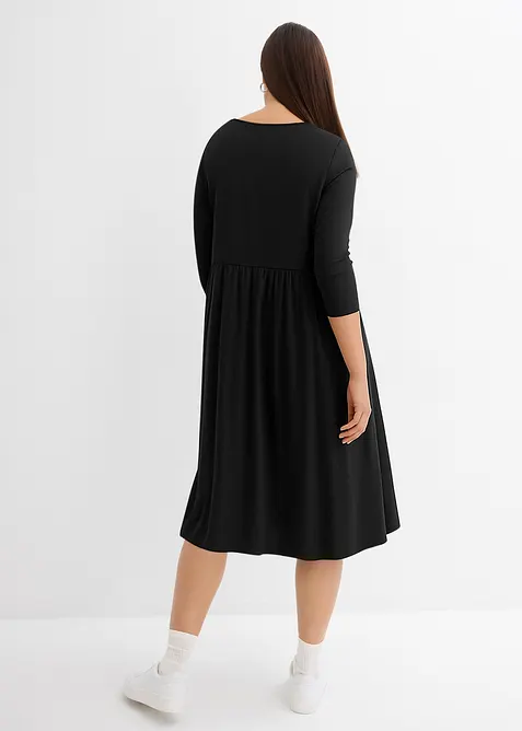 Baumwoll-Jerseykleid, Midilänge, bonprix