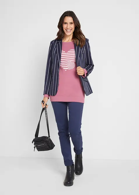 Baumwoll-Langarmshirt, bedruckt, bonprix