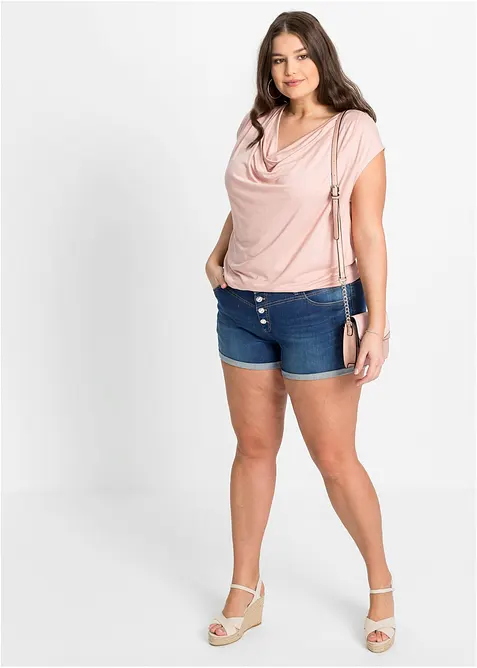 Wasserfall-Shirt aus Viskose-Mix, bonprix