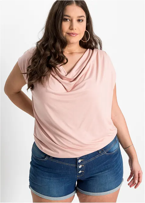 Wasserfall-Shirt aus Viskose-Mix, bonprix